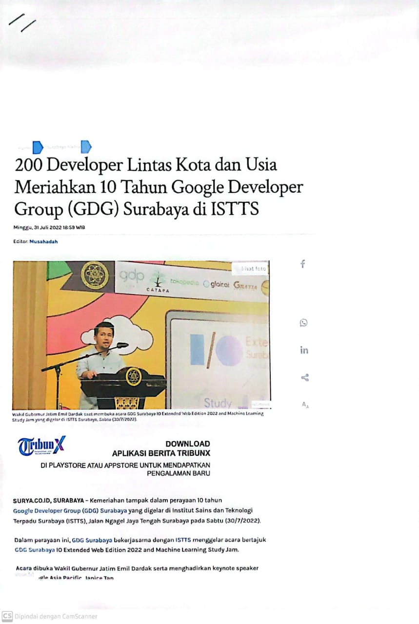 200 Developer Lintas Kota dan Usia Meriahkan 10 Tahun Google Developer Group (GDG) Surabaya di ISTTS